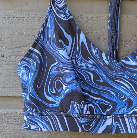 Lululemon Arise Bra Suminagashi *lululemon lab Serene Blue Size 4 - Picture 4 of 7